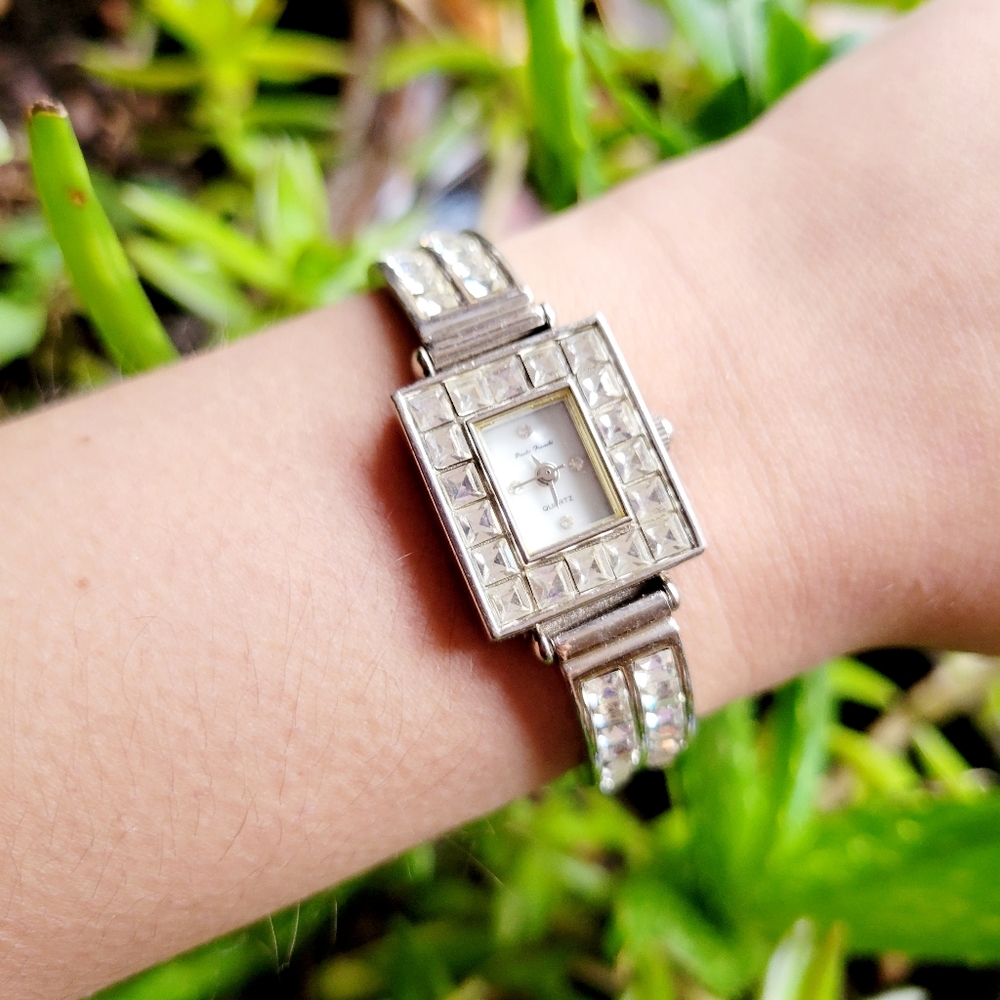 Classic Silver Rhinestone Watch - Picture 2 of 15